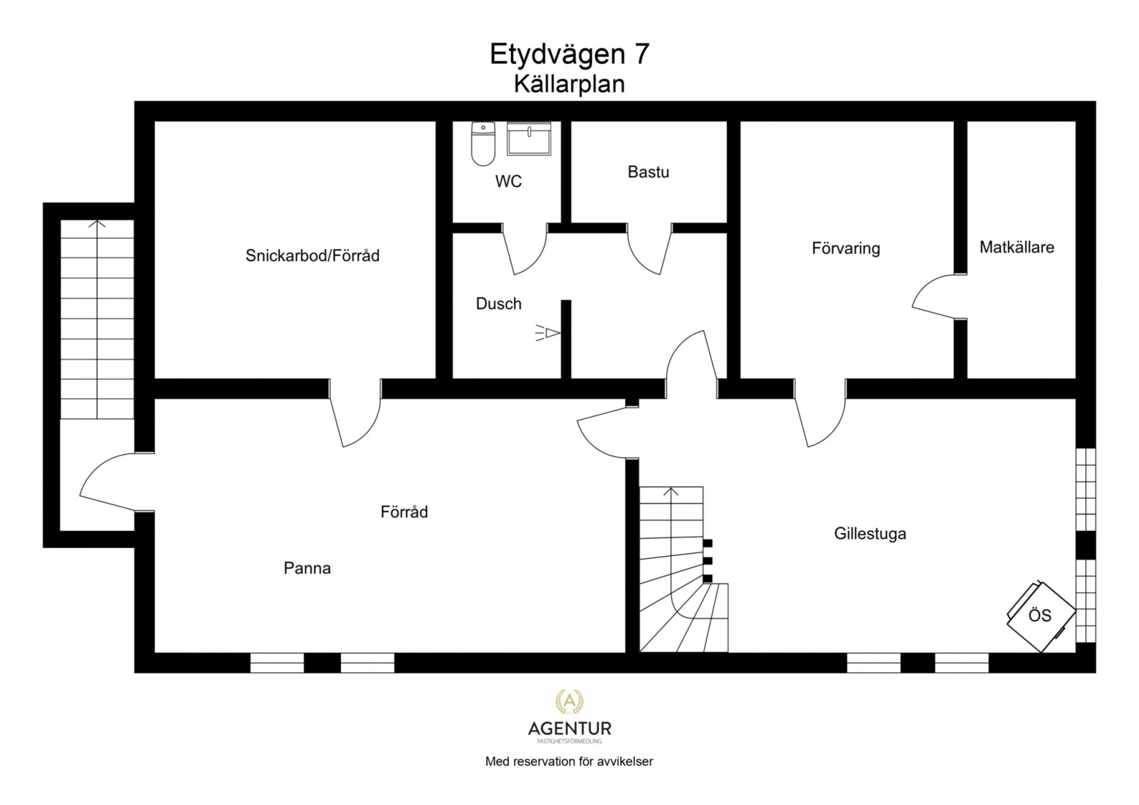 Källarplan Etydvägen 7