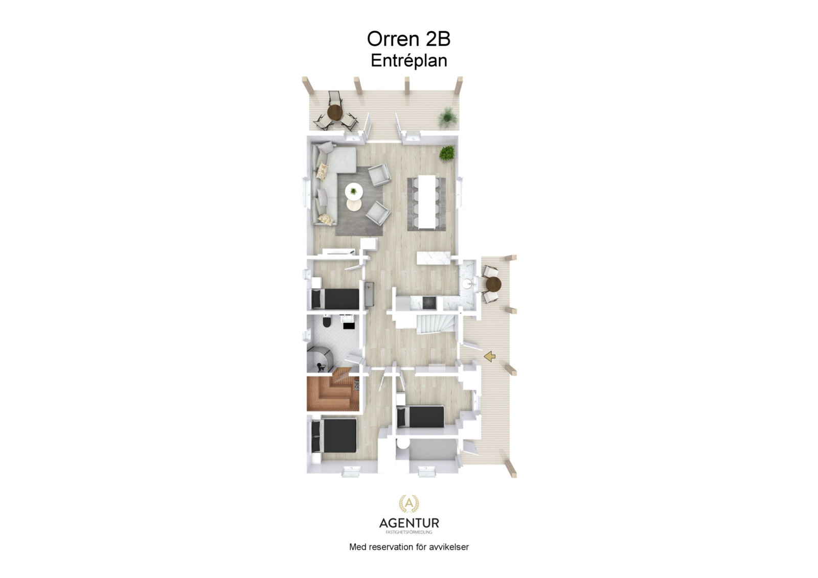 3D - Entréplan - Letterhead Orren 2B