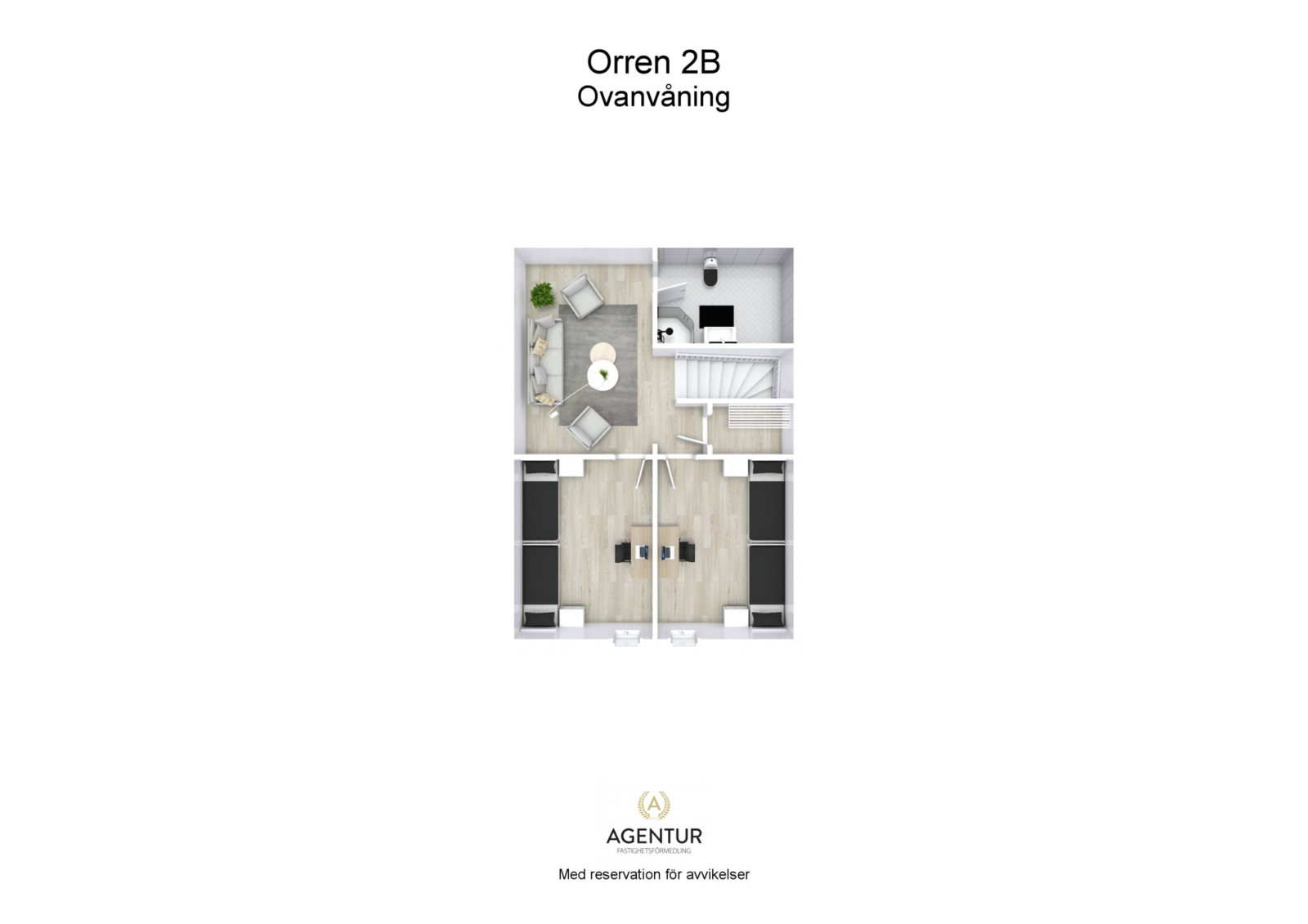 3D - Ovanvåning - Letterhead Orren 2B