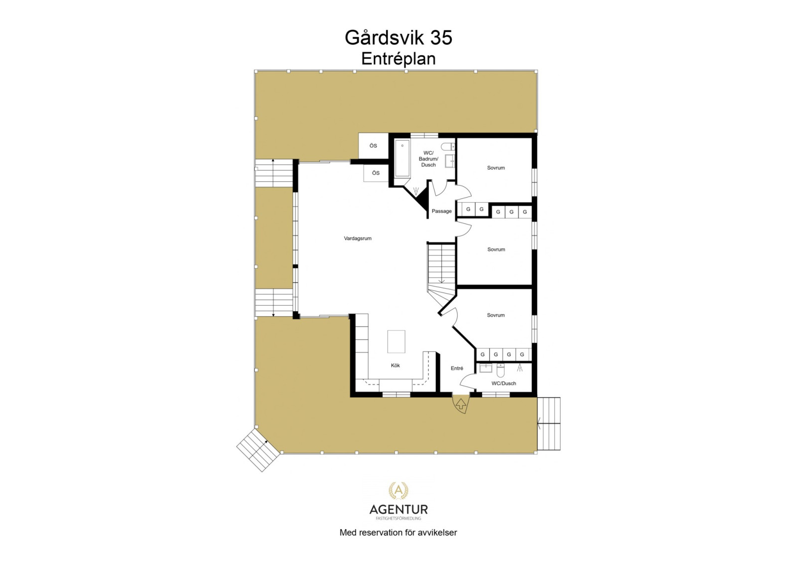 2D Floor Plan - Entréplan - Letterhead Gårdsvik 35