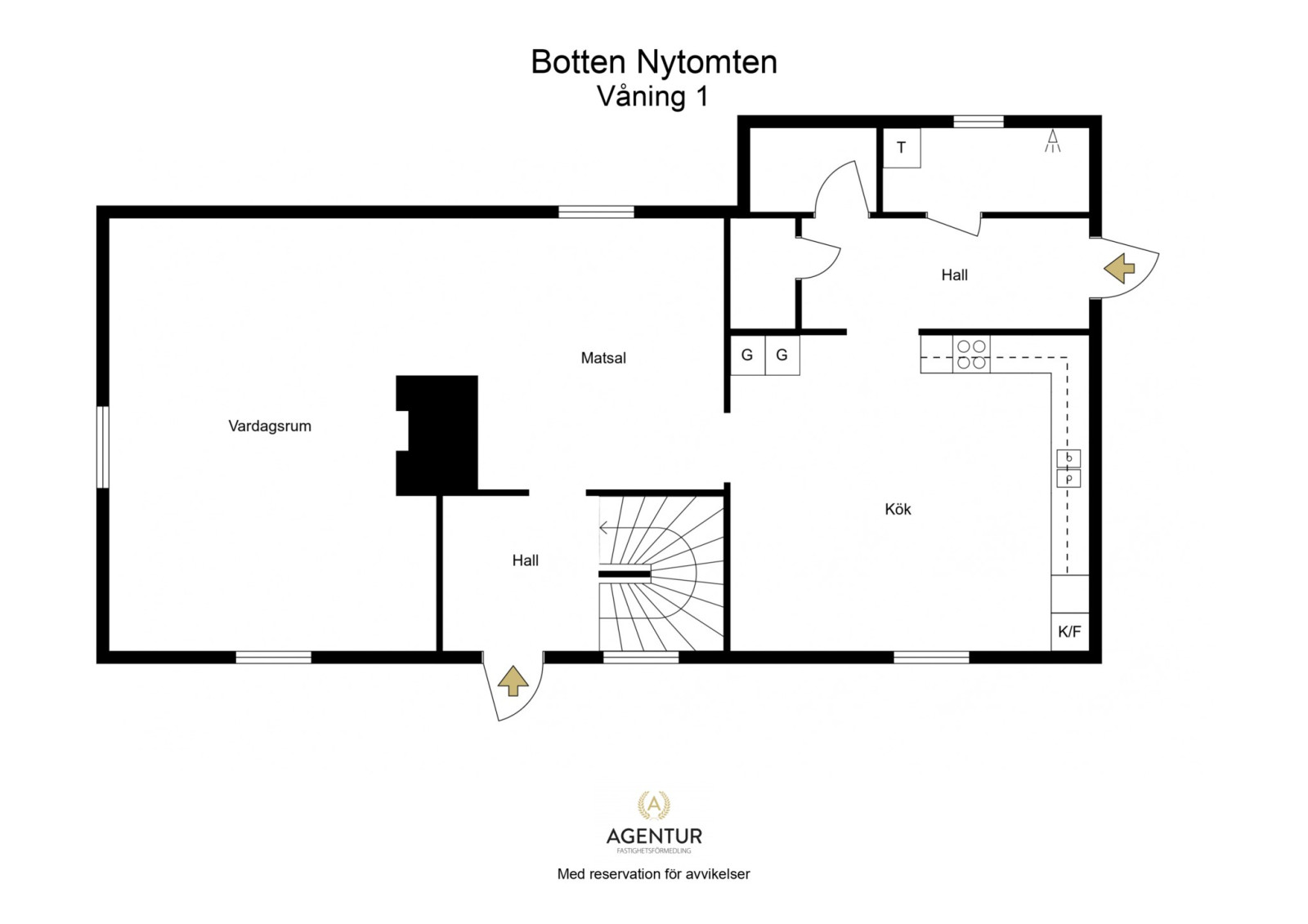 Planritning Botten Nytomten