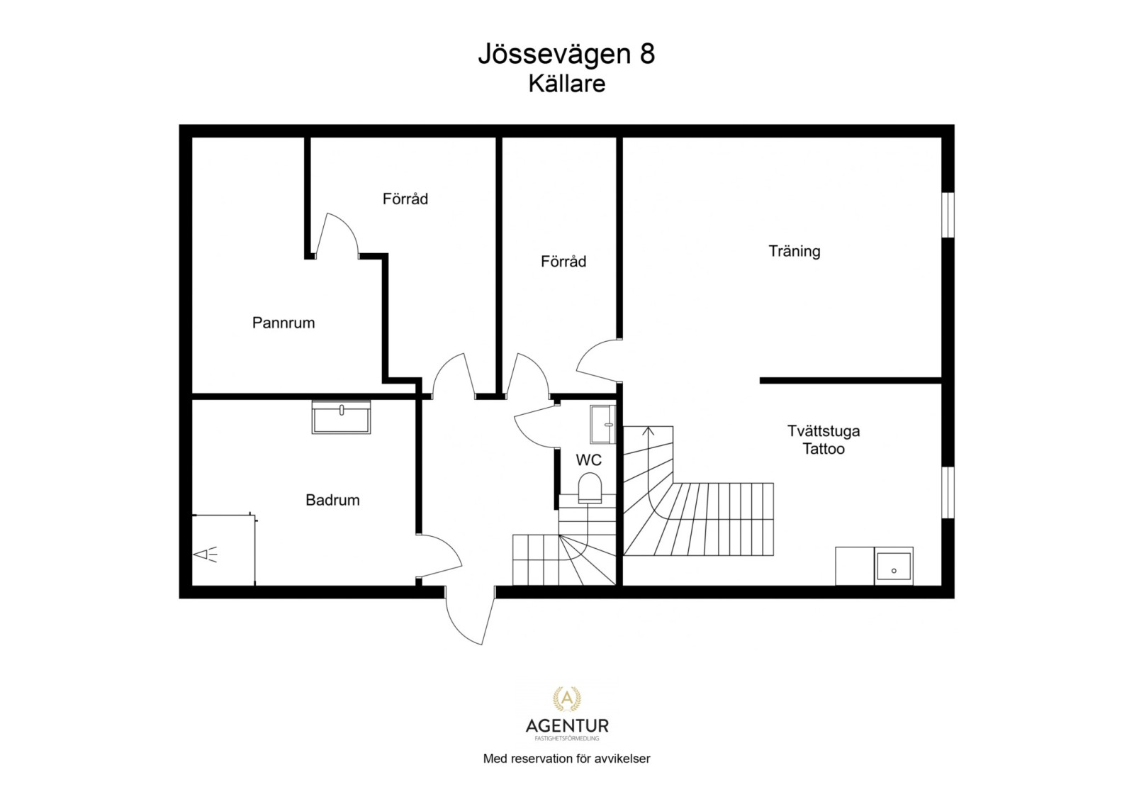 2D Floor Plan - Källare - Letterhead Jössevägen 8